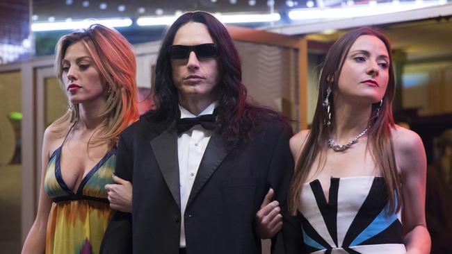 James Franco as Tommy Wiseau in ‘love god’ mode.