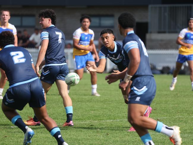 Pictured is The Peter Mulholland Cup at Ringrose Park, Wentworthville today. Patrician Brothers Blacktown v Matraville SHS. Picture: Tim Hunter.