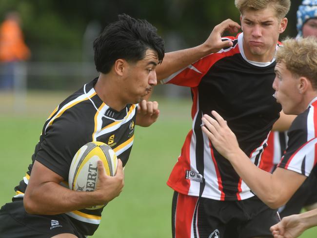 QLD Rugby Union State Championships (17-18 years boys) at the Townsville Sports Precinct. Saturday May 24. Wide Bay against Capricorn. Picture: Evan Morgan