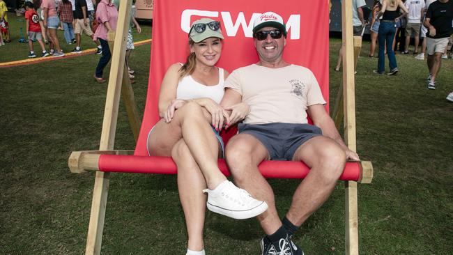 Shoret McLennan and Jacko Soundt at the Gold Coast Pro, Burleigh Heads. Picture: Glenn Campbell