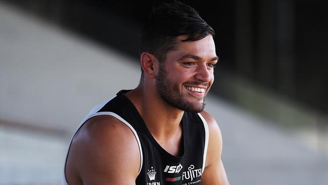 Braidon Burns during the South Sydney Rabbitohs interview session at Redfern Oval. Picture. Phil Hillyard