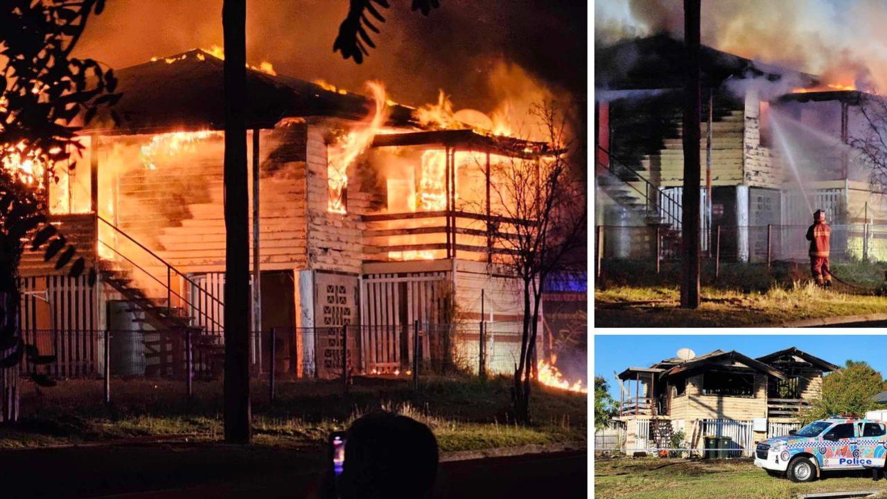 A home on Edington St, Berserker, was destroyed in a fire overnight on July 7. PHOTO: Kerry Smith.