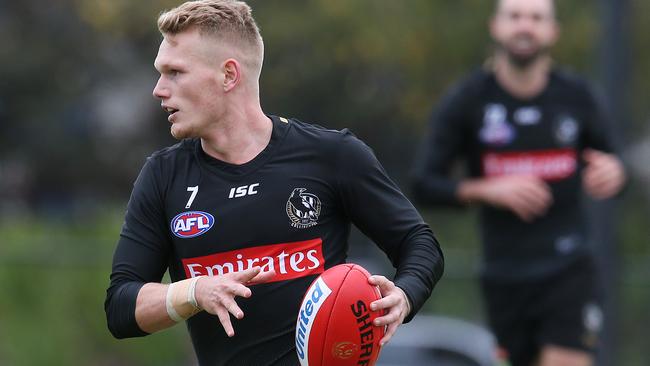 Adam Treloar has been one of the most consistent scorers of the star-studded Collingwood midfield. Picture: Michael Klein.