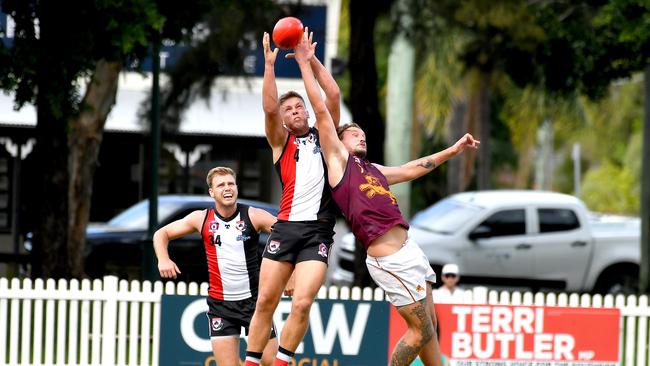 Morningside player Keegan Downie QAFL Morningside v Palm beach Currumbin Saturday April 9, 2022. Picture, John Gass