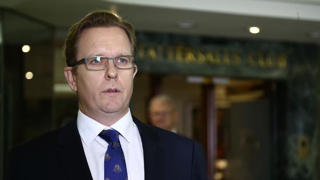 The Tattersall’s Club president Stuart Fraser. Picture: AAP/David Clark