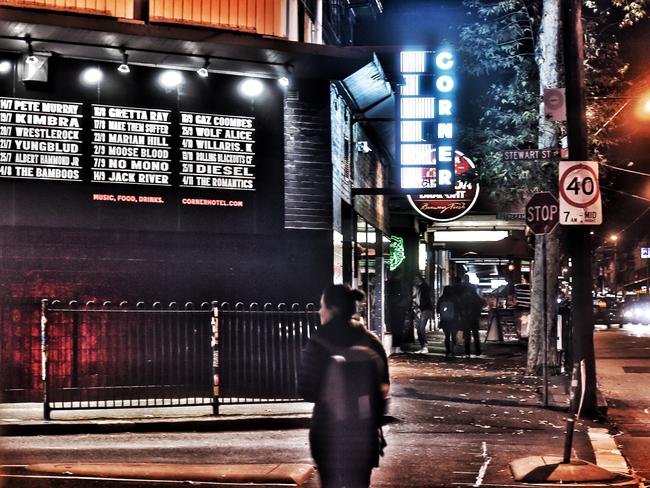 Melbourne’s famous Corner Hotel in Richmond. Picture: Tony Gough