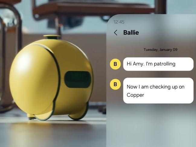 Samsung's Ballie home robot assistant.