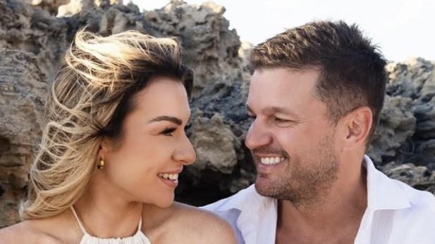 Justin McKeone and Tahnee Leeson are expecting their first child. Picture: Instagram