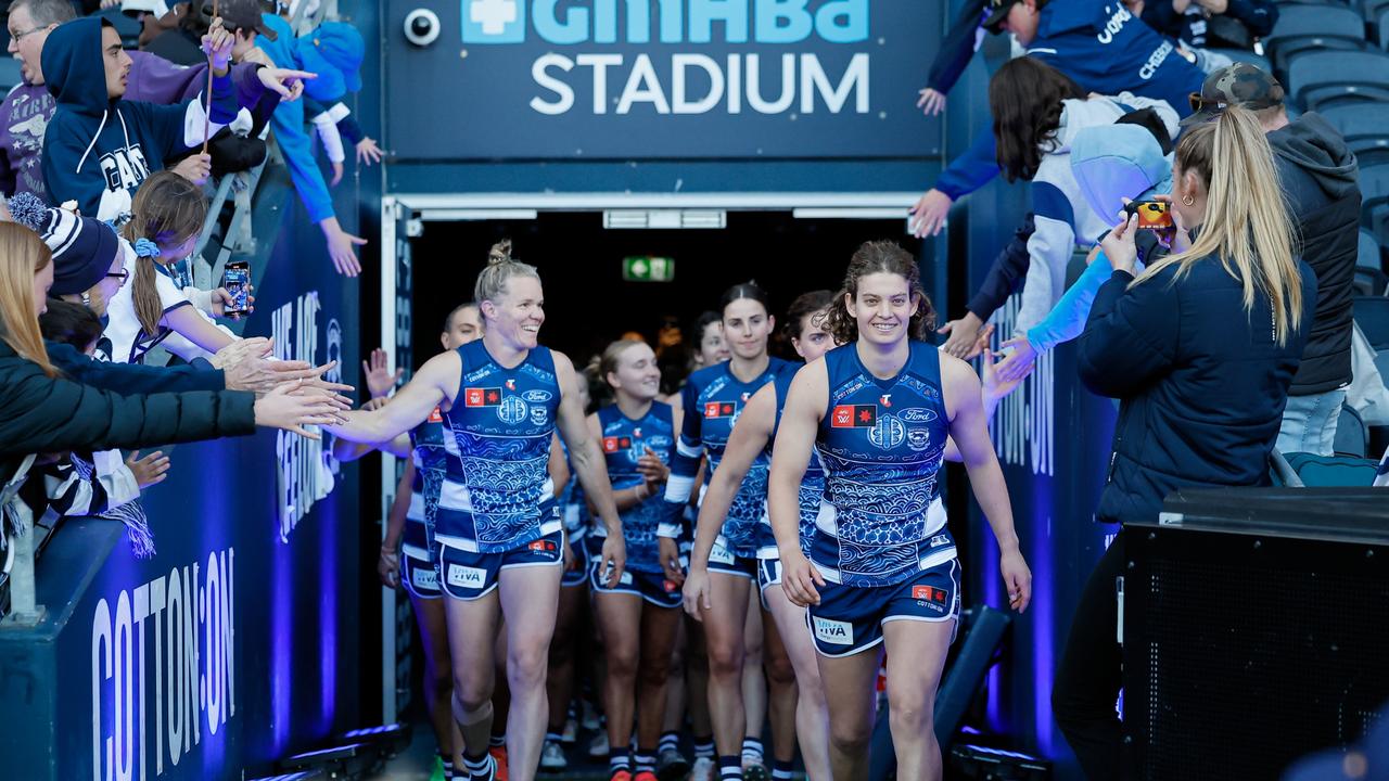 Geelong chief executive Steve Hocking said the club had put forward a proposal to host an AFLW Gather Round. Picture: Dylan Burns/AFL Photos via Getty Images.