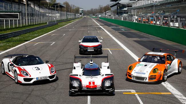 Porsche's hybrid history includes the 918 Spyder, 919 Le Mans winner and 911 GT3R.