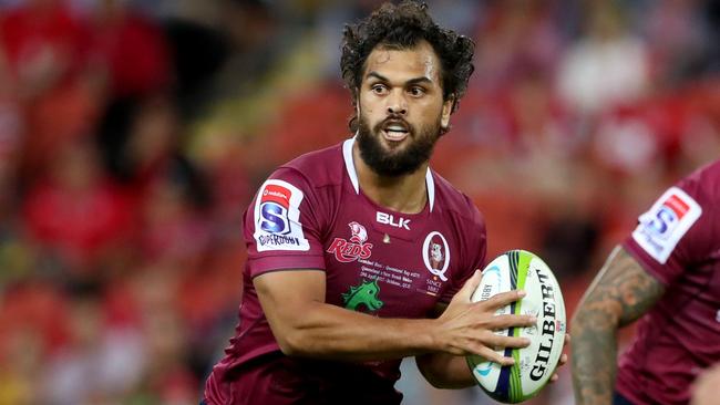 Karmichael Hunt of the Reds during the Super Rugby game between the Queensland Reds and the NSW Waratahs. Pic Darren England.