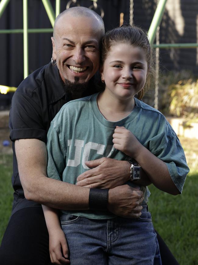 Danny Lopresto with his daughter, Ruby. Picture: Emma Brasier