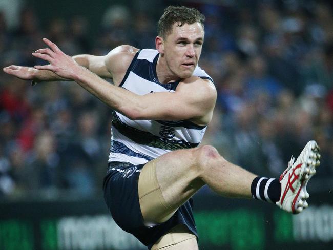 Joel Selwood finished the year with a huge game against Brisbane. Picture: Colleen Petch