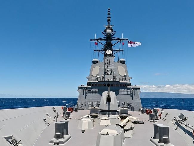 RAN destroyer HMAS Sydney. Picture: DFAT