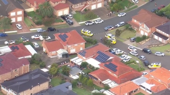 Multiple emergency crews responded to the incident. Picture: 7 News