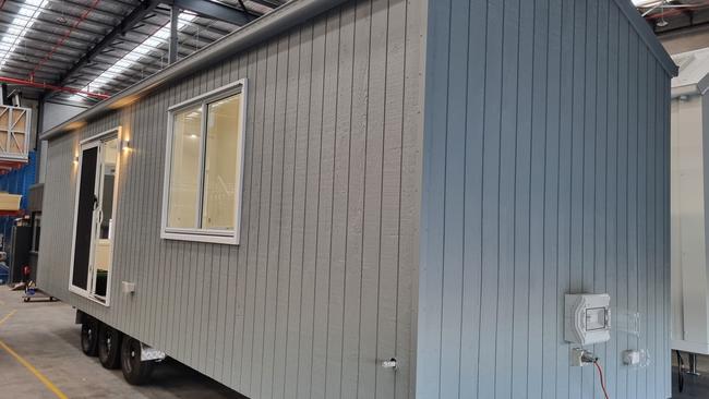 One of the factory-built tiny homes that Gympie is set to get for temporary accommodation.