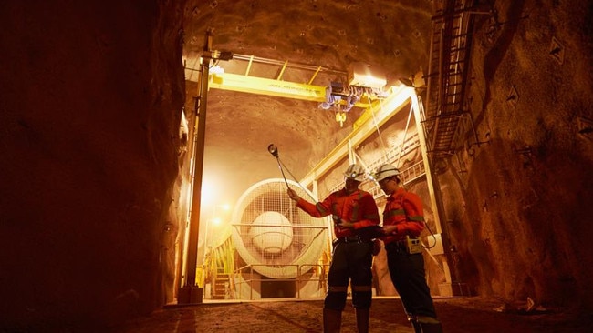 OZ Minerals’ underground Prominent Hill mine in South Australia. Pic: Supplied by OZ Minerals