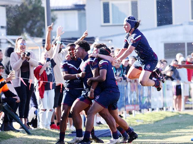 Langer Trophy schoolboy rugby league grand final between Palm Beach Currumbin SHS and Ipswich SHS. Picture: Nigel Hallett