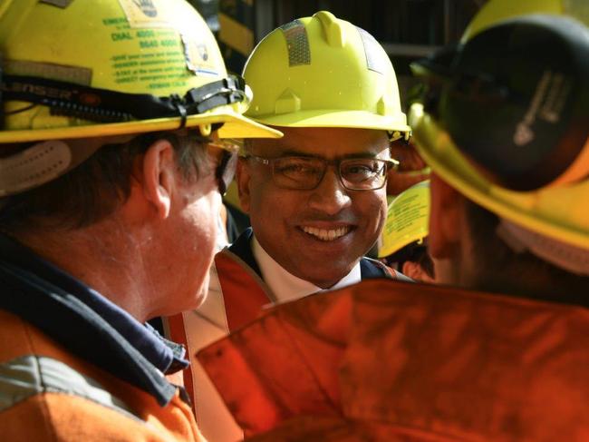 Sanjeev Gupta in Whyalla. Picture credit:  Sean Kelly, GFG Alliance