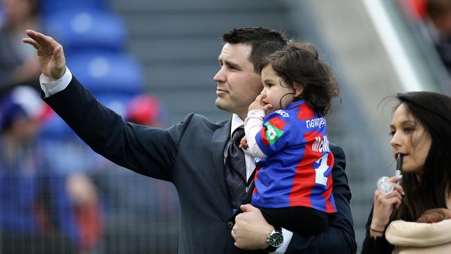 Retired Newcastle Knight's winger James McManus is suing over concussions. Picture: Peter Lorimer