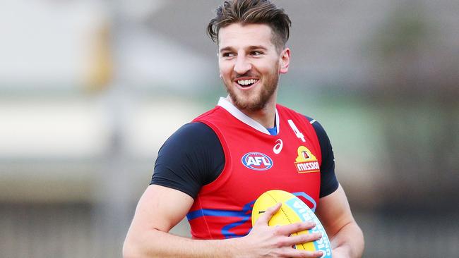 Marcus Bontempelli at Western Bulldogs training.