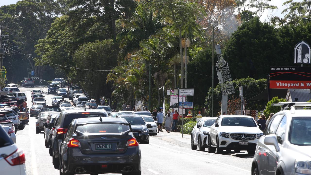 Faces of the Gold Coast, Mt Tamborine. Crowds at Gallery Walk.. Picture Glenn Hampson