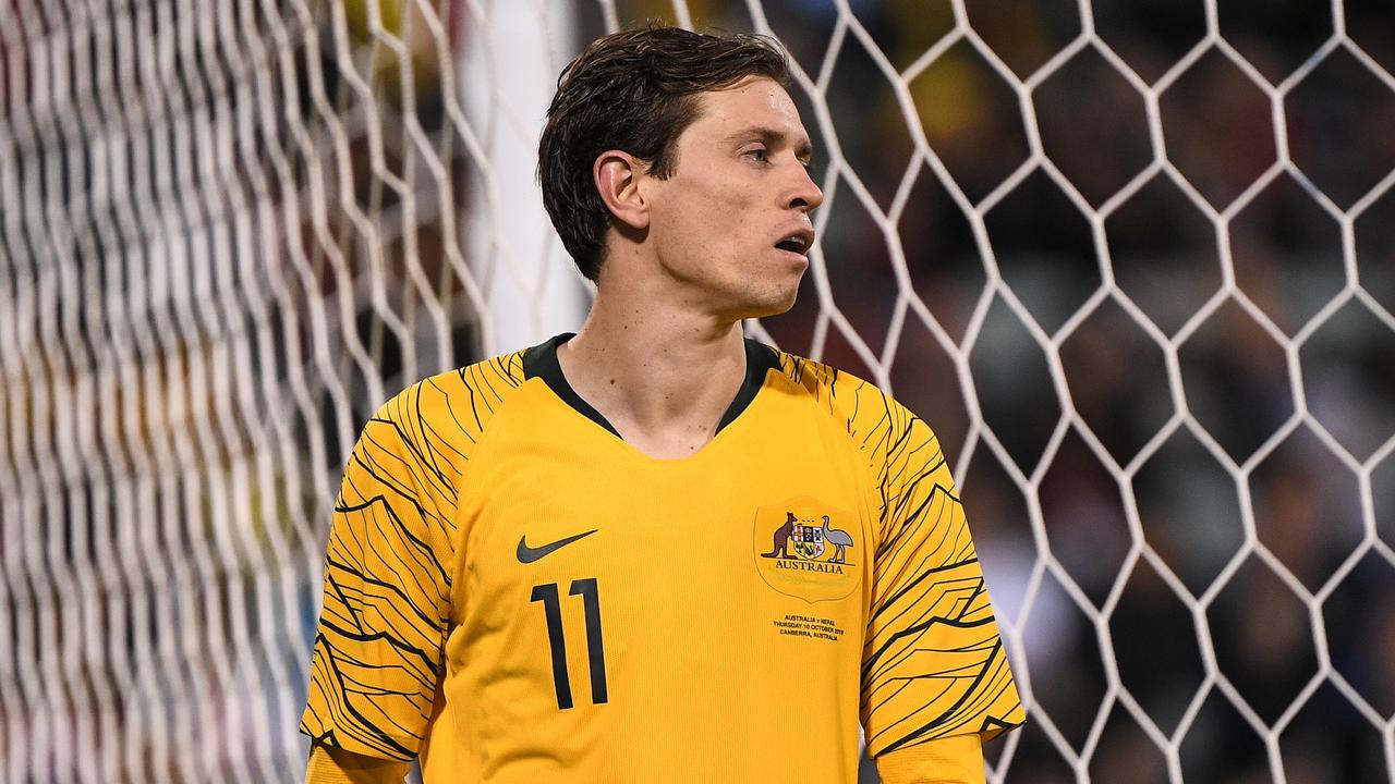 Craig Goodwin se perderá las eliminatorias finales de la Copa Mundial de Socceroos.  (Imagen AAP/James Gourley)