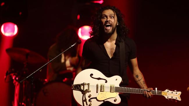 Gang of Youths frontman David Le'aupepe at last year’s ARIA Awards 2017. Picture: Getty Images.