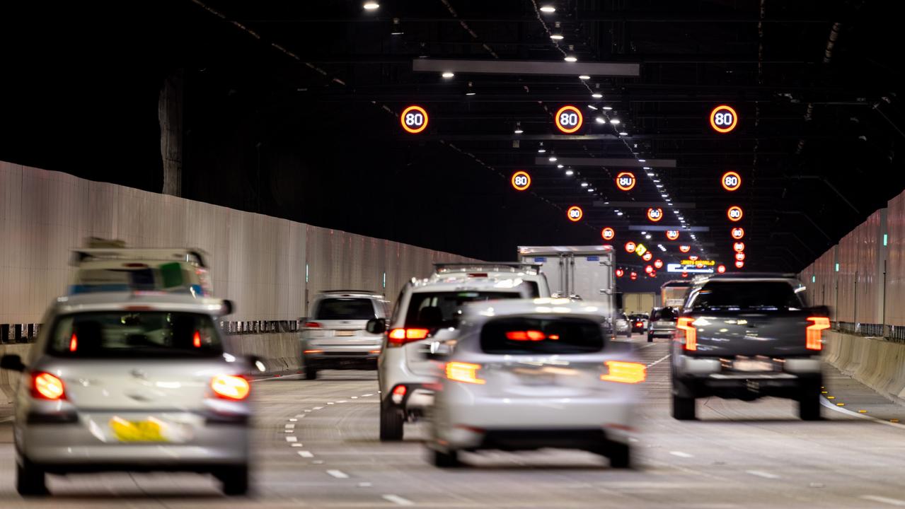 The M4 tunnel in Sydney, the city which topped the bill for flexible workers, with 73 per cent of the city’s residents claiming flexible hours. Picture: Simon Anders