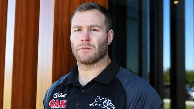 Trent Merrin will leave the Panthers and the NRL for UK Super League’s Leeds. Picture: Brett Costello