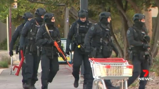 A man has faced court after a police siege at Parkside, November 8, 2020. Picture: 7 News