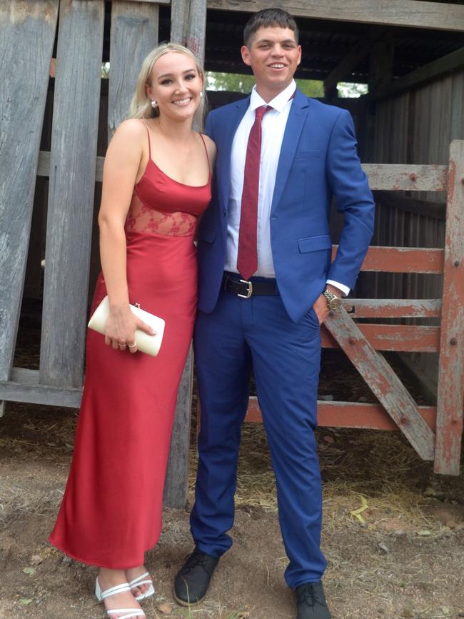 Hayden Sullivan and guest at the 2023 Burnett State College formal. Image credit: Burnett State College.