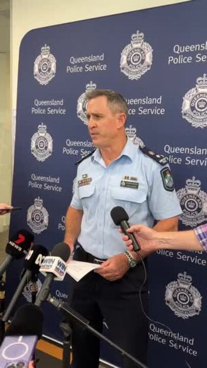 Sunshine Coast police addressing media regarding preparations for Tropical Cyclone Alfred