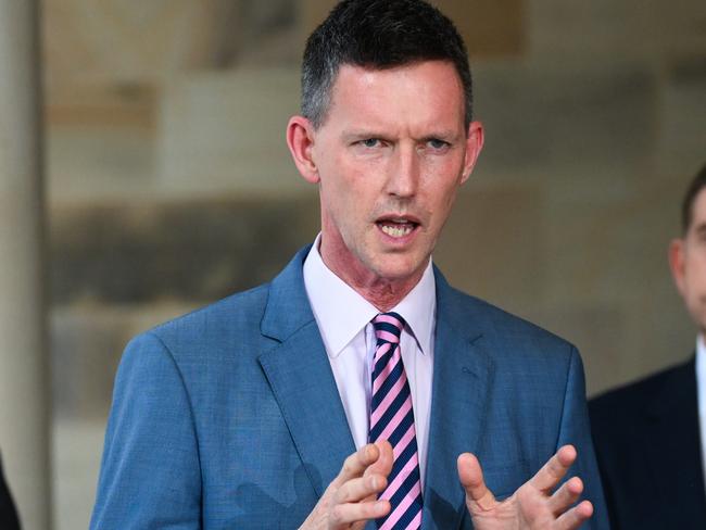 Queensland Transport Minister Mark Bailey has been forced to reveal that the cost of the Gold Coast Faster Rail project has blown out by $2.5bn. Picture: Dan Peled