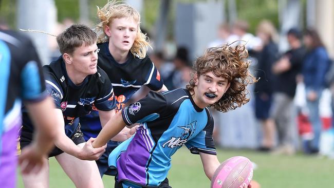 RUGBY LEAGUE: Justin Hodges and Chris Flannery 9s Gala Day. Caloundra State High V Meridan State College. year 10. Picture: Patrick Woods.