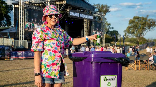 A recycling initiative at the Big Skies Festival on the Western Downs has benefited disability support organisation Waminda Services.