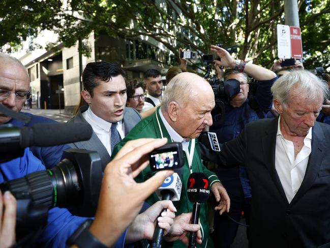 Alan Jones leaving Day Street Police Station. Picture: Jonathan Ng