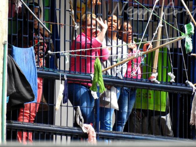 Cassie Sainsbury at her Colombian jail. Picture: Nathan Edwards