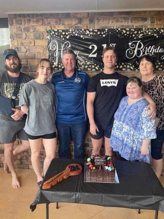 Les McNab celebrating a major birthday milestone with their family. Picture: Supplied