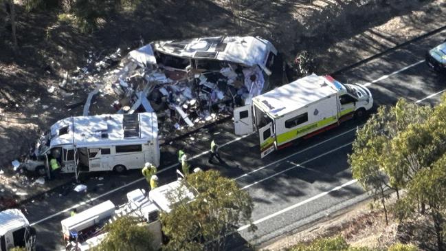 RACQ CapRescue responded to a multi-vehicle crash on the Bruce Highway at Clairview on July 15, 2023. Picture: RACQ CapRescue