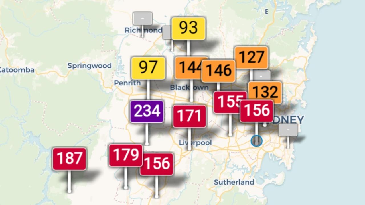 Air pollution in Sydney has been "hazardous" for weeks. Picture: Supplied
