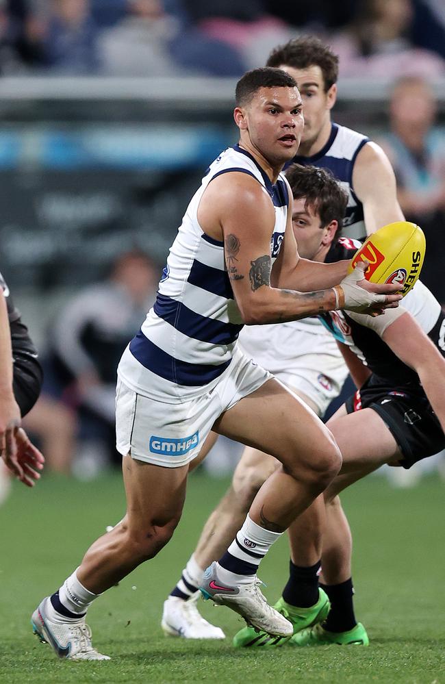 Brandan Parfitt will remain at Geelong in 2024. Picture: Mark Stewart