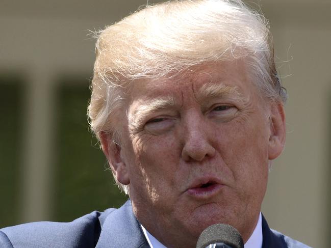 President Donald Trump speaks during an event on tax policy in the Rose Garden of the White House, Thursday, April 12, 2018, in Washington. (AP Photo/Susan Walsh)