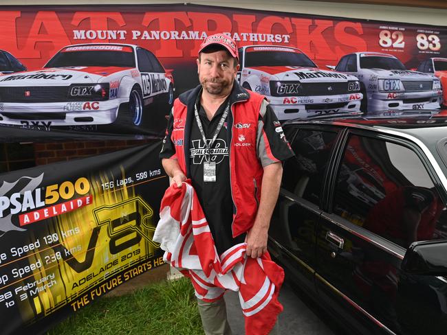 30/10/20. Holden fan Randy Neos disappointed by the Adelaide Superloop being scrapped. Picture: Keryn Stevens