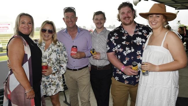 The Ladbrokes 2024 Moe Cup is held at Moe Horse Racing Club, Moe Victoria, Friday 18th October 2024. The Brown family from Browns transport and earthworks.Picture: Andrew Batsch