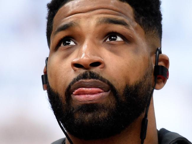 CLEVELAND, OH - MAY 25: Tristan Thompson of the Cleveland Cavaliers warms up before Game Six of the 2018 NBA Eastern Conference Finals against the Boston Celtics at Quicken Loans Arena on May 25, 2018 in Cleveland, Ohio. NOTE TO USER: User expressly acknowledges and agrees that, by downloading and or using this photograph, User is consenting to the terms and conditions of the Getty Images License Agreement.   Jason Miller/Getty Images/AFP == FOR NEWSPAPERS, INTERNET, TELCOS & TELEVISION USE ONLY ==