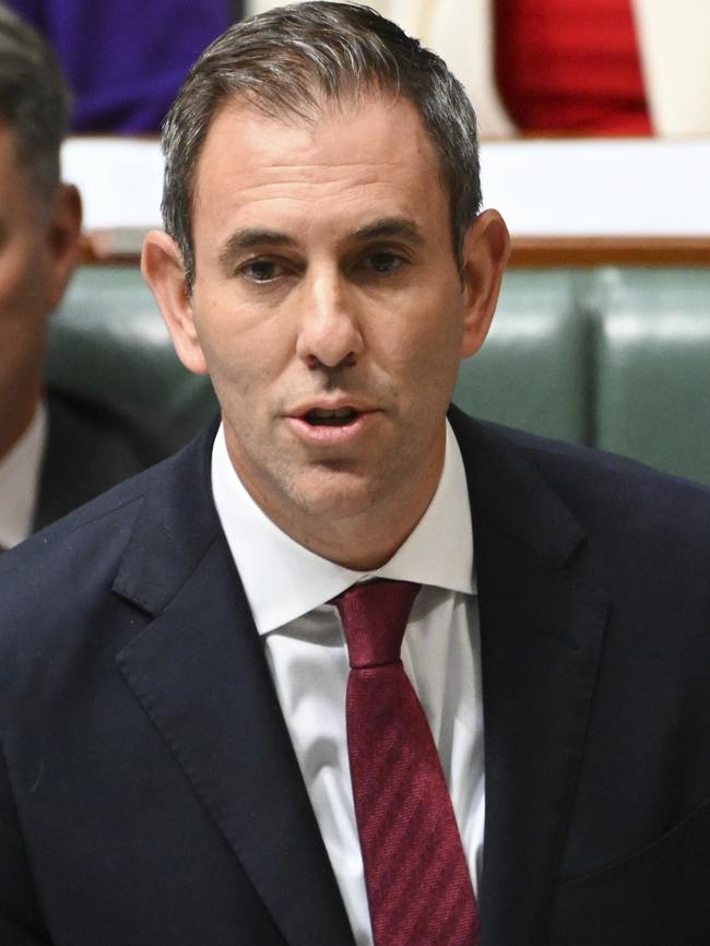 Treasurer Jim Chalmers in Canberra on Thursday. Picture: Getty Images