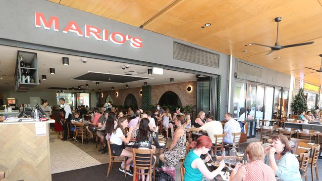 Despite a full house Mario’s owner Tina Arhon said she has received “death threats” over the vaccination mandates that came into effect Queensland-wide on December 17. Picture: Richard Gosling