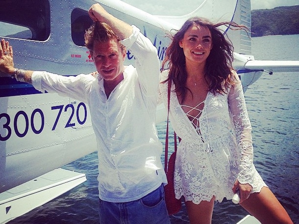 Living the high life! Sun-loving couple Dan Single and Bambi Northwood Blythe. Picture: Instagram