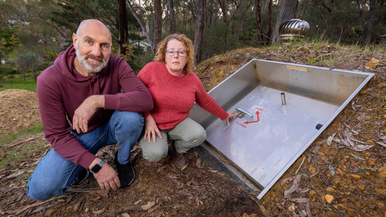 Hills family’s bushfire bunker pain lingers as tinder dry state on edge